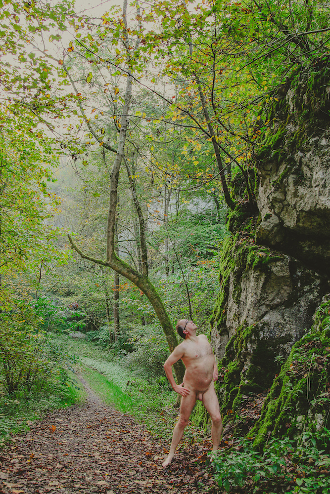 Nude in the forrest